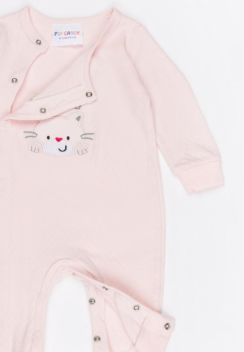 Pop Candy - Printed Sleepsuit Pale Pink
