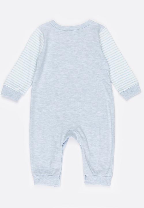 Pop Candy - Printed Sleepsuit Pale Blue