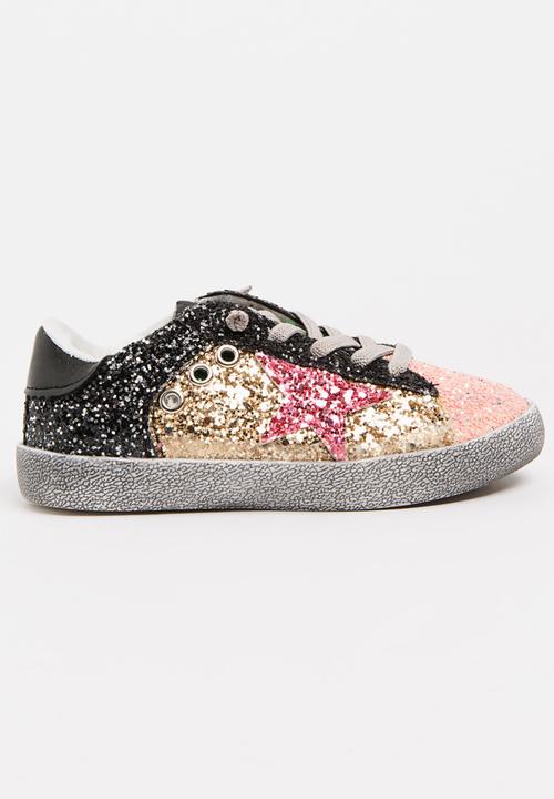 Pop Candy - Glitter Colour Block Sneaker Multi-colour