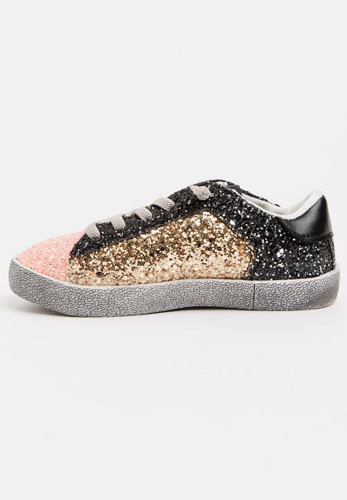 Pop Candy - Glitter Colour Block Sneaker Multi-colour