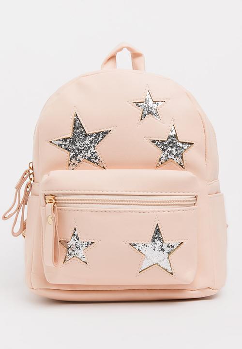 Pop Candy - Star Detail Backpack Peach