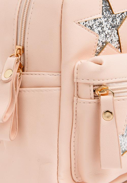 Pop Candy - Star Detail Backpack Peach