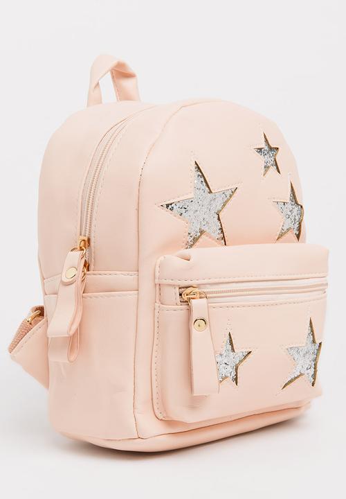 Pop Candy - Star Detail Backpack Peach
