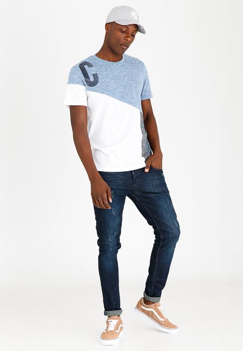 Jack & Jones - AXELS Crew Neck Tee Blue