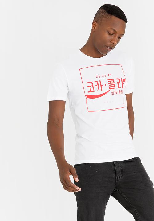 Only & Sons - Coca Cola Fitted T-Shirt White