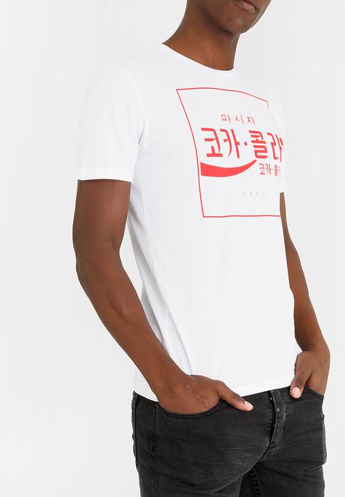 Only & Sons - Coca Cola Fitted T-Shirt White