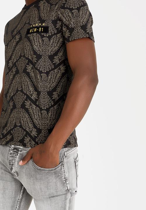 GUESS - Diplo Eagle Crew Tee Black