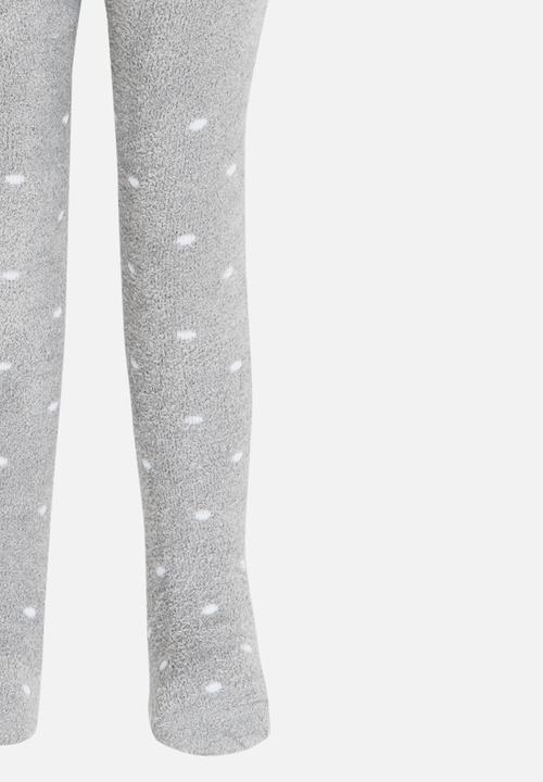 Pop Candy - Girls Printed Sock Legging Grey