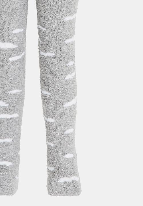 Pop Candy - Girls Printed Sock Legging Grey