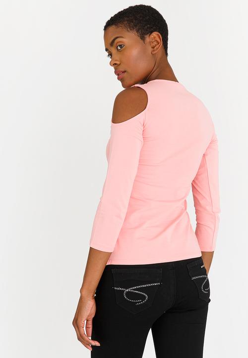 SISSY BOY - Cold Shoulder Top Mid Pink