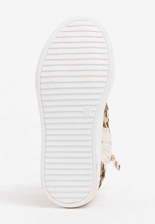 Pop Candy - Girls  Sparkle High Top Sneaker Gold
