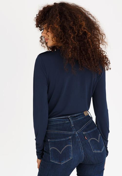 Vero Moda - Mehna Long Sleeve Bodysuit Navy