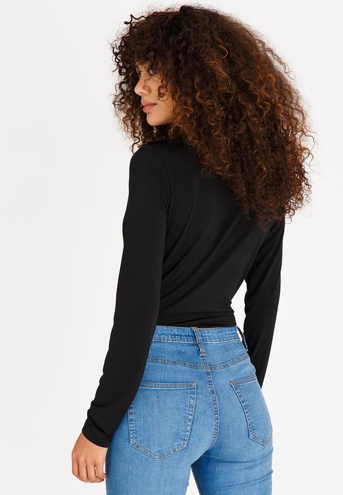 Vero Moda - Mehna Long Sleeve Bodysuit Black