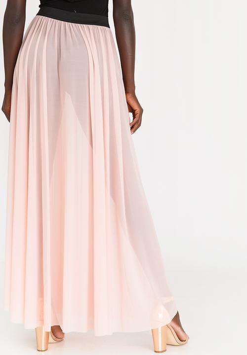 STYLE REPUBLIC - Volume Maxi Skirt Pale Pink