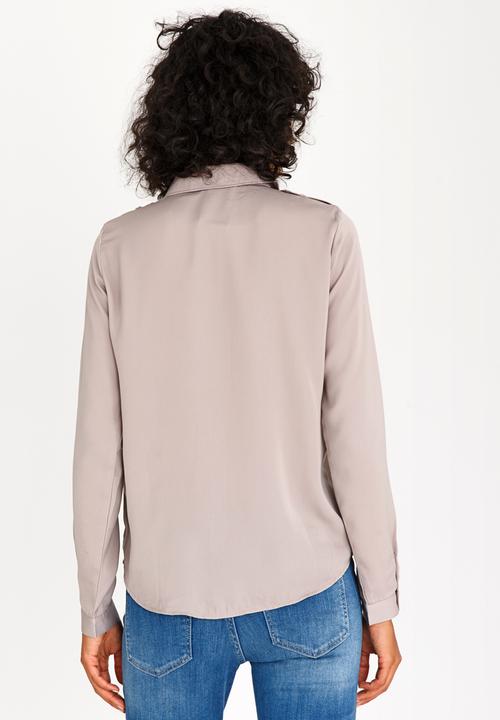 ONLY - Iriga Utility Shirt Beige