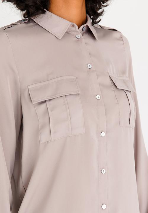 ONLY - Iriga Utility Shirt Beige