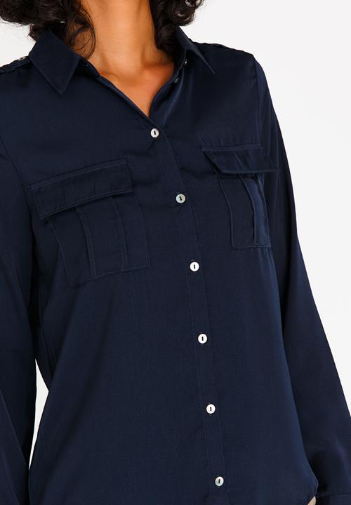 ONLY - Iriga Utility Shirt Navy