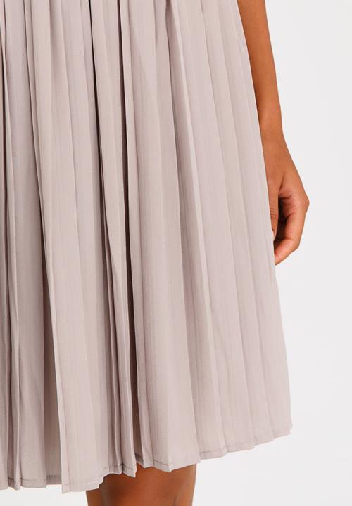 ONLY - Iriga Plisse Skirt Stone