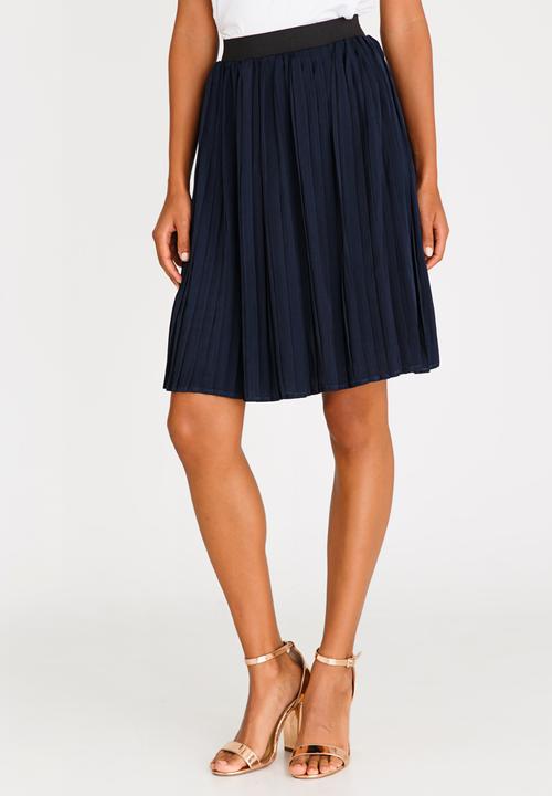 ONLY - Iriga Plisse Skirt Navy