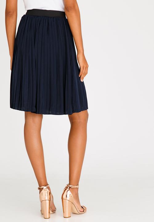 ONLY - Iriga Plisse Skirt Navy
