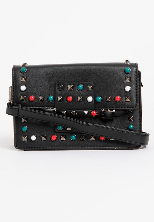 STYLE REPUBLIC - Studded Slingbag Black