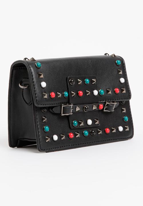 STYLE REPUBLIC - Studded Slingbag Black