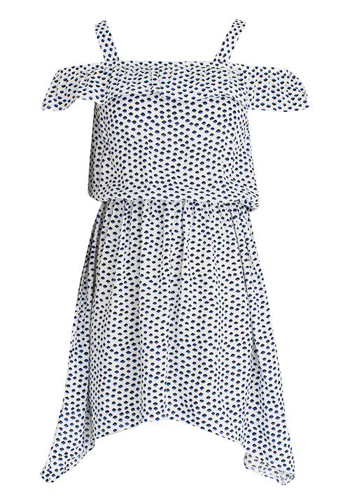 Rebel Republic - Woven Bardot Dress Multi-colour