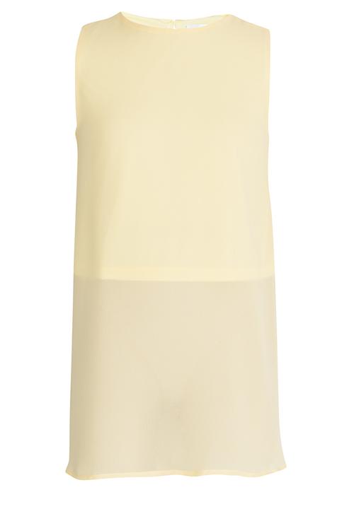 Rebel Republic - Longer Length Chiffon Layer Top Yellow