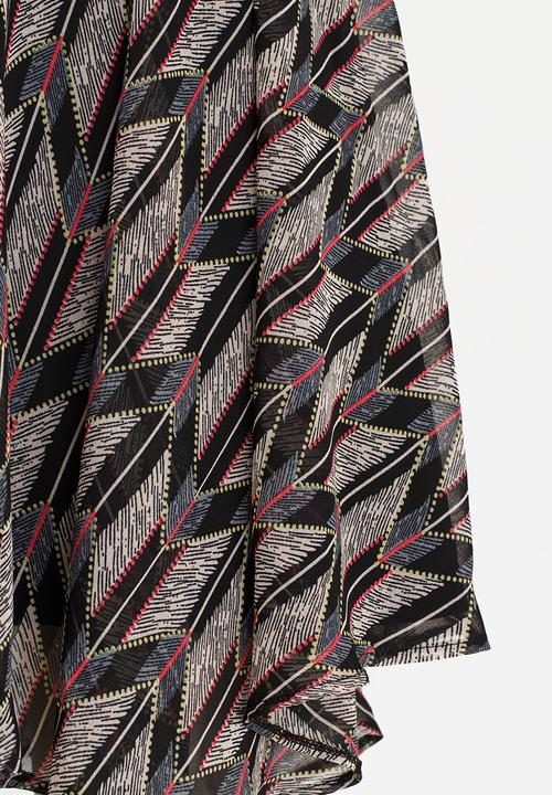 Rebel Republic - Hanky Hem Dress Multi-colour
