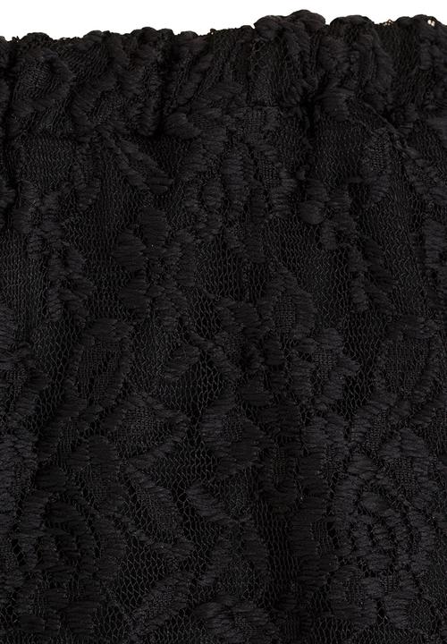Rebel Republic - Off The Shoulder Top With Back Detail Black