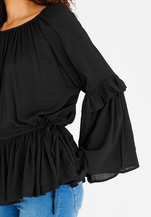 STYLE REPUBLIC - Volume Blouse Black