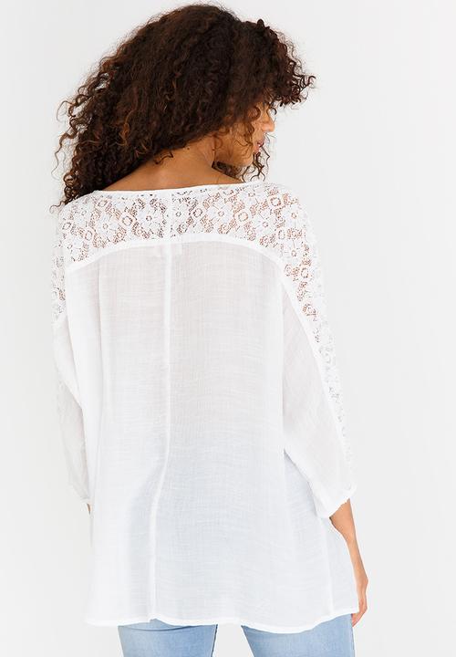 edit - Batwing Blouse White
