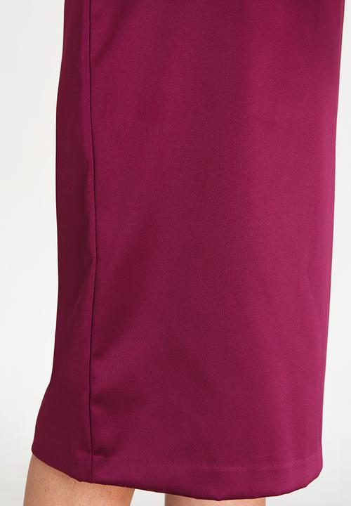 edit - Tailored Pencil Skirt Mid Purple