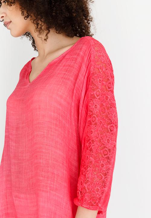 edit - Batwing Blouse Red