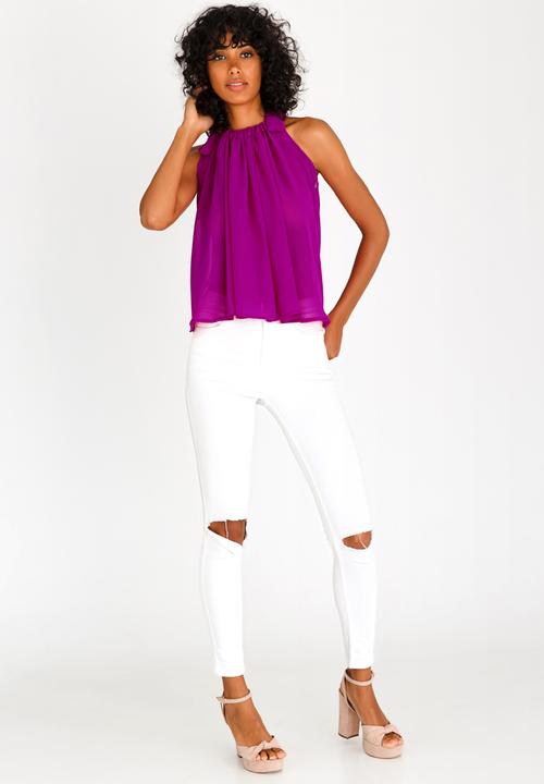 STYLE REPUBLIC - Halter Neck Cami Magenta