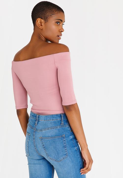 STYLE REPUBLIC - Bardot Bodysuit Rose