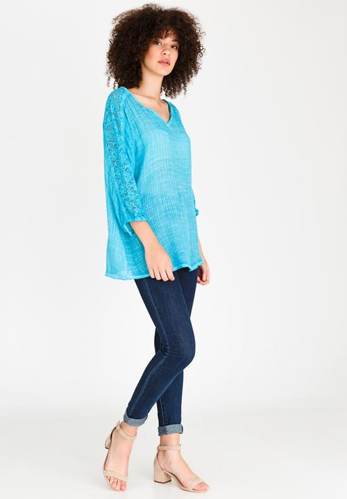 edit - Batwing Blouse Turquoise