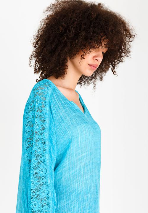 edit - Batwing Blouse Turquoise