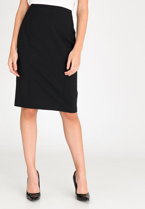 edit - Tailored Pencil Skirt Black