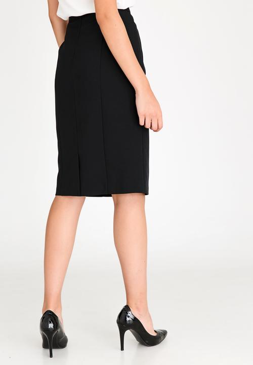 edit - Tailored Pencil Skirt Black