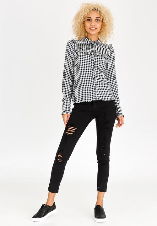 ONLY - Aria Long Sleeve Shirt Navy