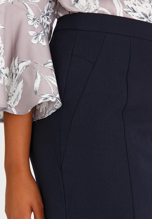 edit - Tailored Pencil Skirt Navy