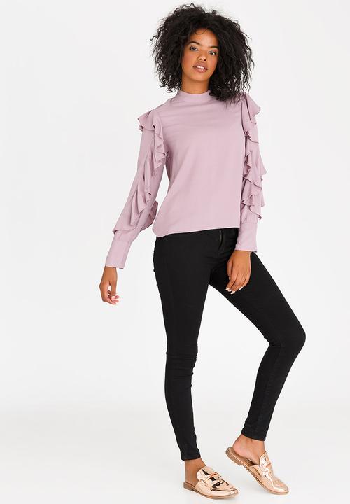 Vero Moda - Manisa Frill Top Mid Purple