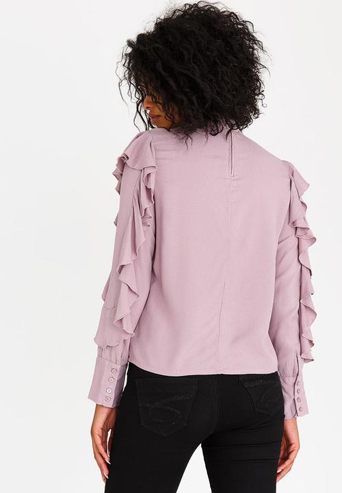Vero Moda - Manisa Frill Top Mid Purple