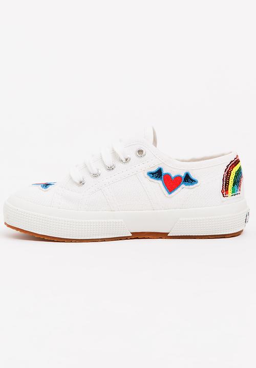 SUPERGA - Girls  Classic Patches  Sneaker White