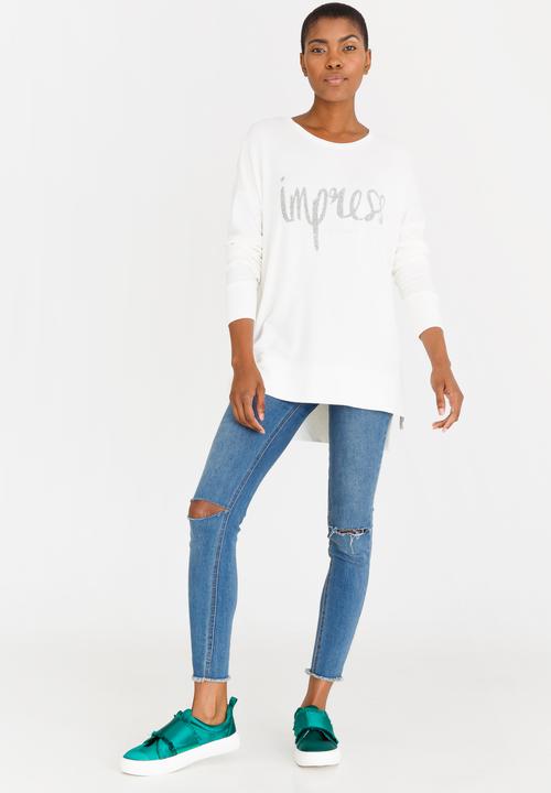 c(inch) - Sweat Top White