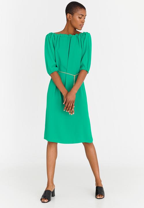 edit - Bardot Shift Dress Green