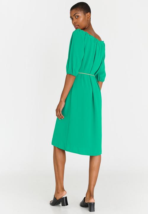 edit - Bardot Shift Dress Green
