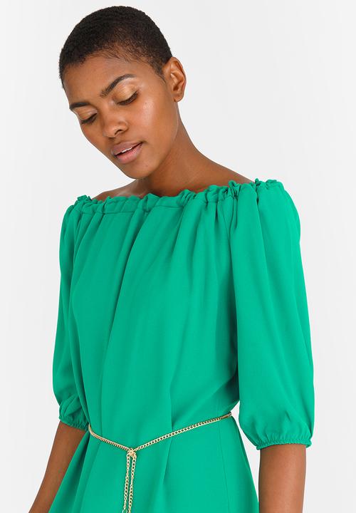 edit - Bardot Shift Dress Green