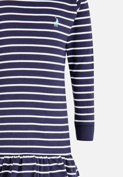 POLO - Alexis LS Striped Dress Navy